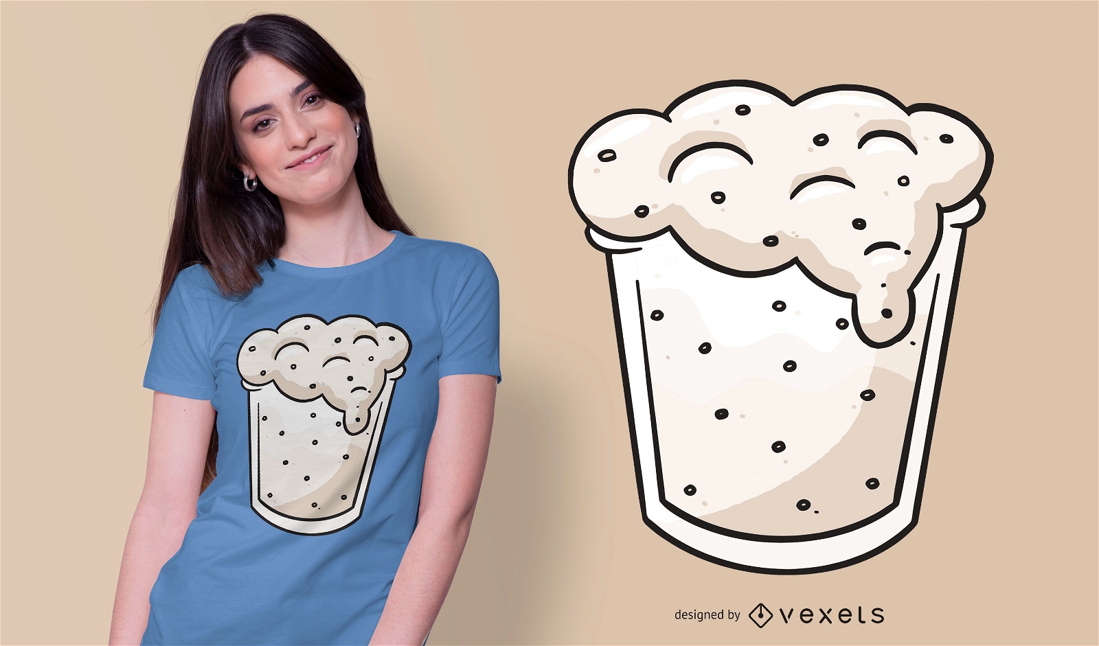 Design de camisetas Dough Glass