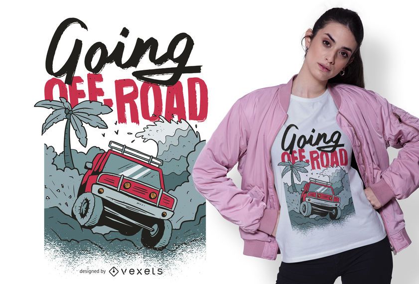 Going Off Road Truck T-shirt Design Going Off Road Truck T-shirt Design