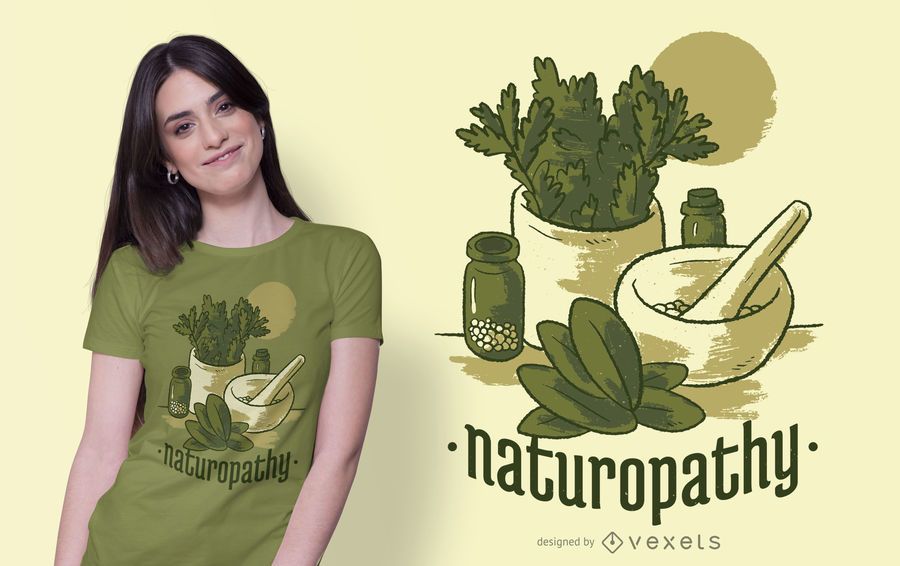 Naturopathy Lifestyle T-shirt Design Naturopathy Lifestyle T-shirt Design
