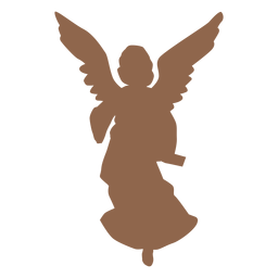 Angel nativity silhouette PNG Design