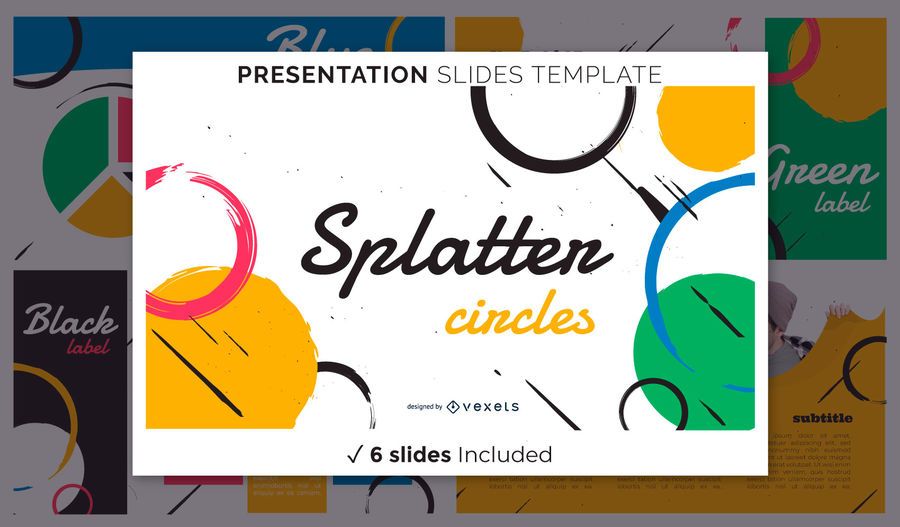 Abstract Splatters Presentation Template Abstract Splatters Presentation Template