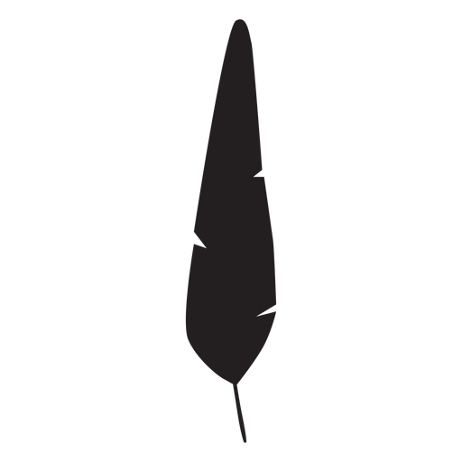 Grundlegende Federsilhouette PNG-Design