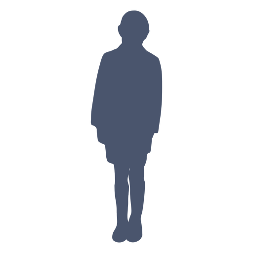 Boy standing silhouette PNG Design