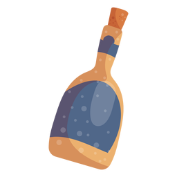 Elemento de botella de champagne Diseño PNG