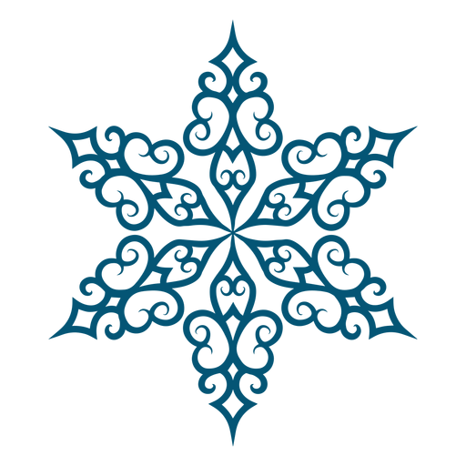 Download Detailed snowflake element - Transparent PNG & SVG vector file