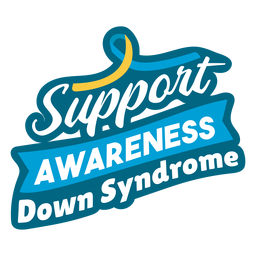 Down syndrome support badge PNG Design Transparent PNG