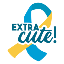 Exrtra cute support ribbon PNG Design