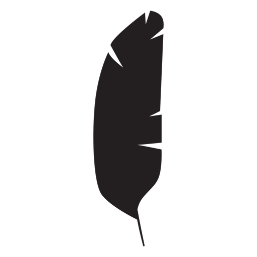 Feather design element silhouette PNG Design