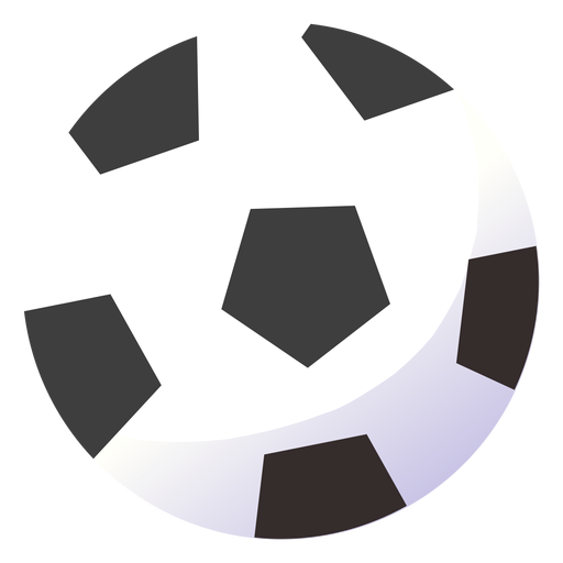 Ilustração simples de bola de futebol Desenho PNG