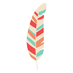 Half stripes feather element PNG Design Transparent PNG