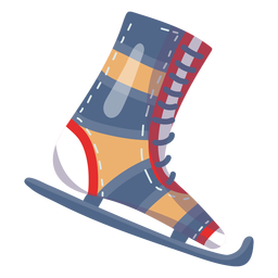 Elemento de patinaje sobre hielo Diseño PNG