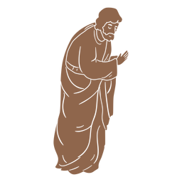 Joseph natividad silueta del personaje Diseño PNG