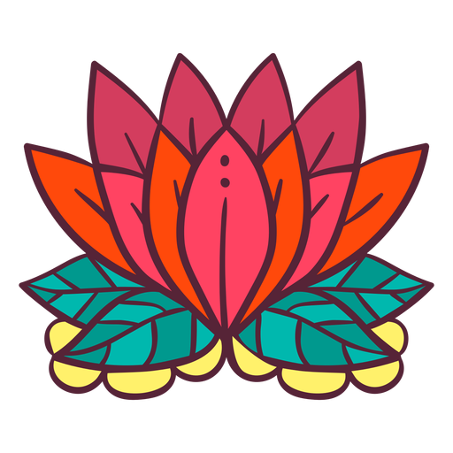 Lotusblumenelement PNG-Design