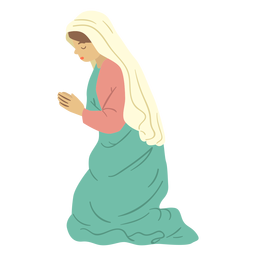 Mary Krippe Charakter PNG-Design