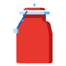 Ícone de jarro de leite de metal Desenho PNG