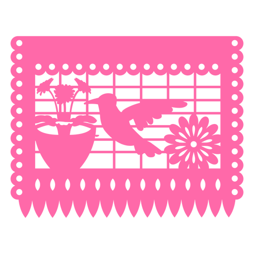 Mexikanisches Kolibri-Banner PNG-Design