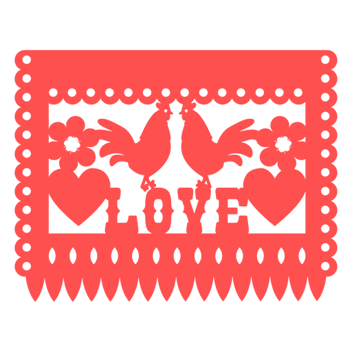 Mexican love banner PNG Design