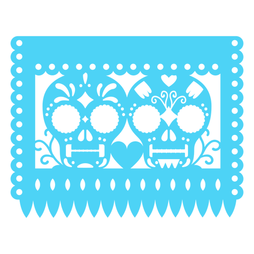 Mexikanische Schädel Banner PNG-Design
