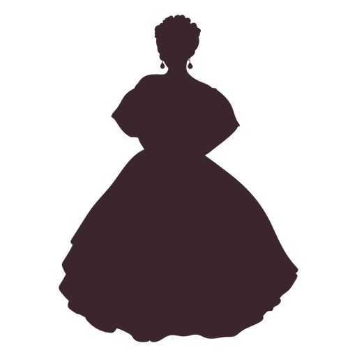 Mexican woman character silhouette PNG Design