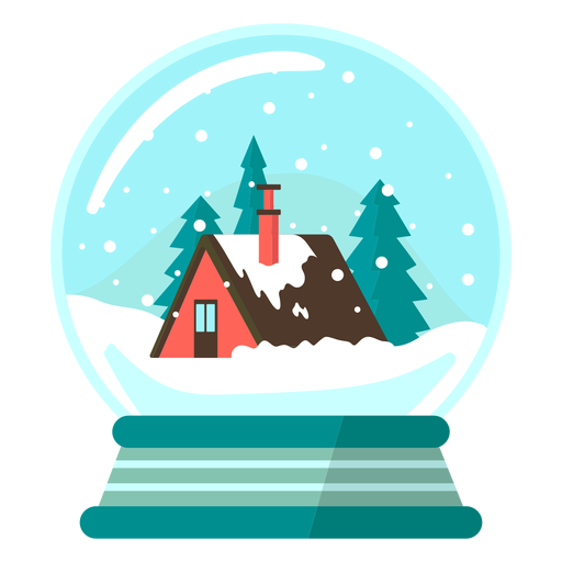 Download Mountain lodge snow globe - Transparent PNG & SVG vector file