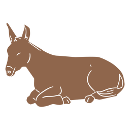 Nativity donkey silhouette