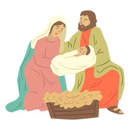 Nativity holy family Transparent PNG