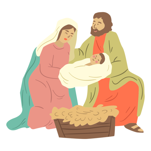 Nativity holy family PNG Design