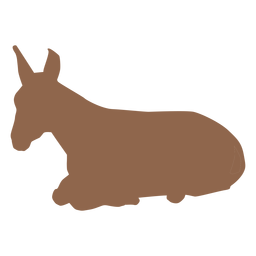 Belén silueta burro Diseño PNG