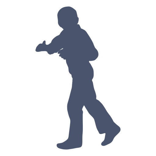 Oldstyle boy silhouette PNG Design