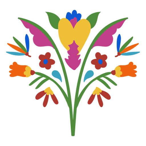 Download Otomi style flower element - Transparent PNG & SVG vector file