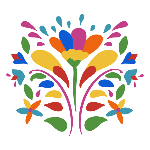 Download Otomi style flower ornament - Transparent PNG & SVG vector ...