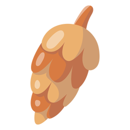 Pine cone element PNG Design