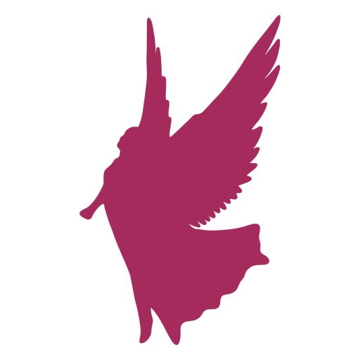 pink angel flying silhouette transparent png svg vector file pink angel flying silhouette