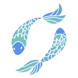 Fische Sternzeichenelement PNG-Design
