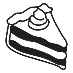 Kürbiskuchenscheibe Vinyl PNG-Design