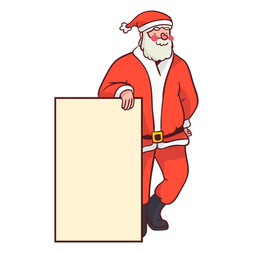 Download Santa With Sign Transparent Png Svg Vector File PSD Mockup Templates