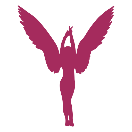 Sexy angel dancing silhouette - Transparent PNG & SVG vector file