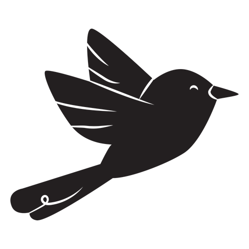 Einfache fliegende Silhouette des Vogels PNG-Design