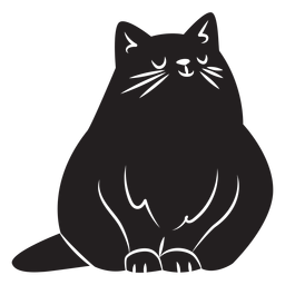 Design PNG E SVG De Gato Animal Simples Para Camisetas