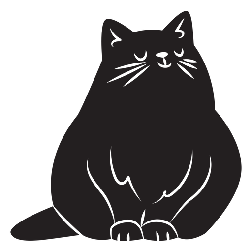 Einfache Katzensilhouette PNG-Design