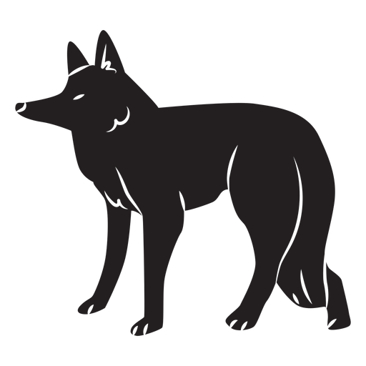 Simple fox silhouette PNG Design