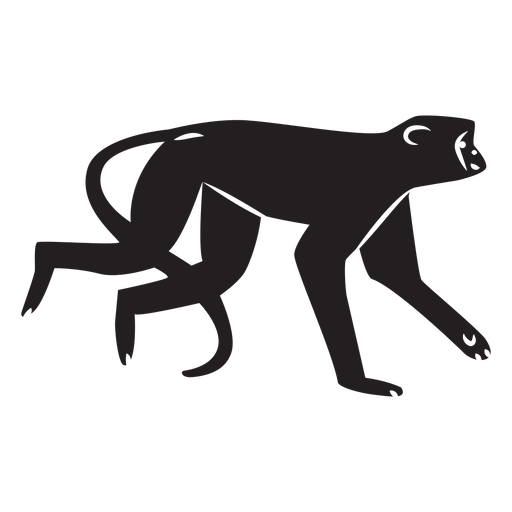 Simple monkey silhouette