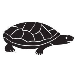 Tortuga simple silueta Diseño PNG