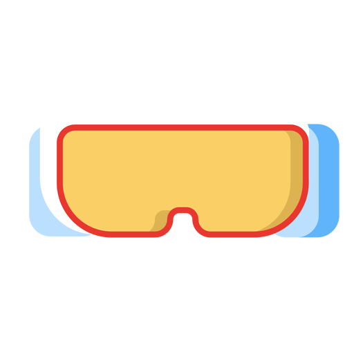 Ícone de óculos de esqui Desenho PNG