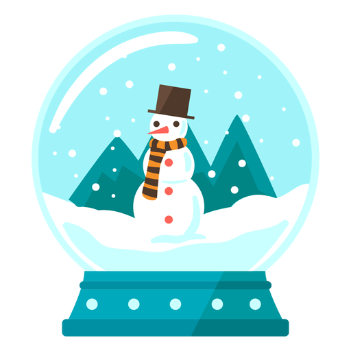Download Snowman scene snow globe - Transparent PNG & SVG vector file