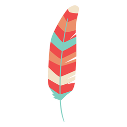 Stripes feather element PNG Design