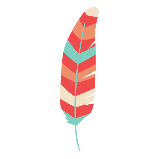 Stripes feather element PNG Design