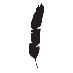 Silueta de pluma fina Diseño PNG