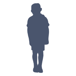 Silhueta de menino estilo vintage Desenho PNG