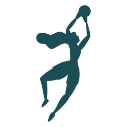 Mujer portero guardar silueta Diseño PNG